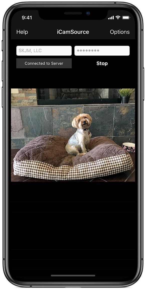 iCamSource Mobile Screenshot